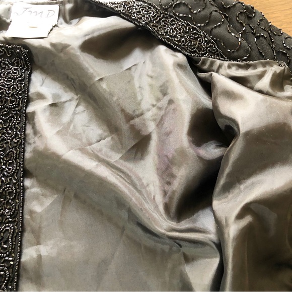 Lovely Black-beaded Jacket Size X-LARGE JMD New York - Picture 8 of 8
